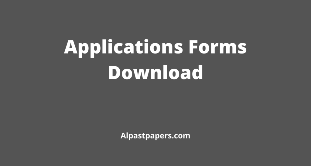Application Form Download