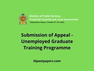 Submission-of-Appeal-Unemployed-Graduate-Training-Programme