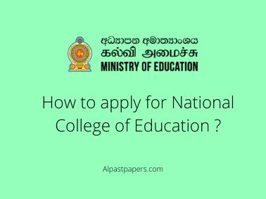 How to apply for National College of Education _