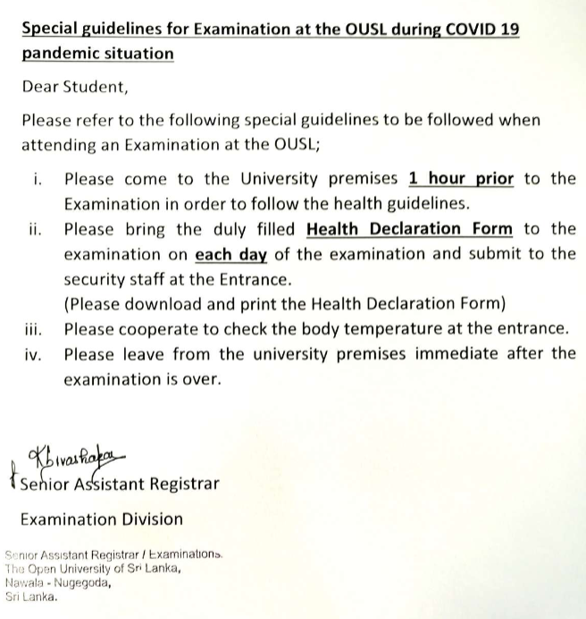 OUSL-Special-Guidelines-for-Examination