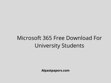 Microsoft 365 Free Download For University Students