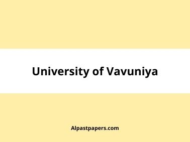 University of Vavuniya