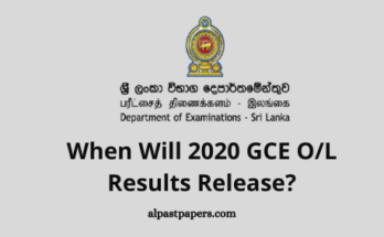 When Will 2020 GCE OL Results Release