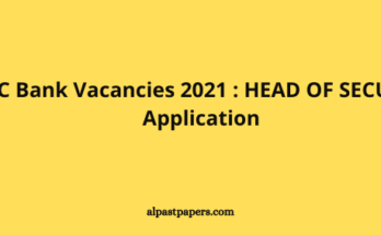 BOC Bank Vacancies 2021 HEAD OF SECURITY Application