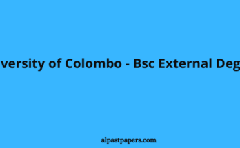 University of Colombo - Bsc External Degree