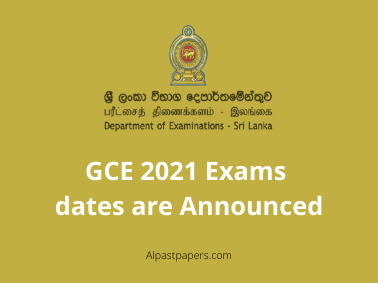 2021 Exams dates are announced