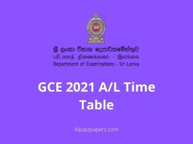 2021 AL Time Table