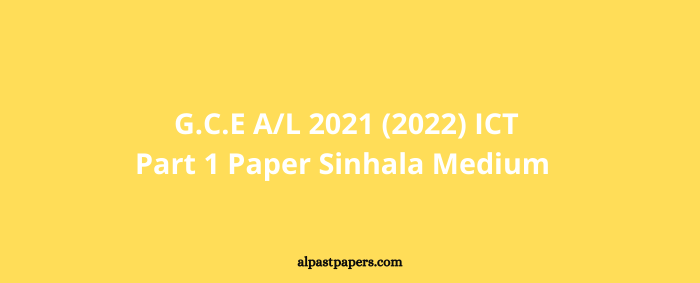 G.C.E AL 2021 2022 General English Paper 1 1
